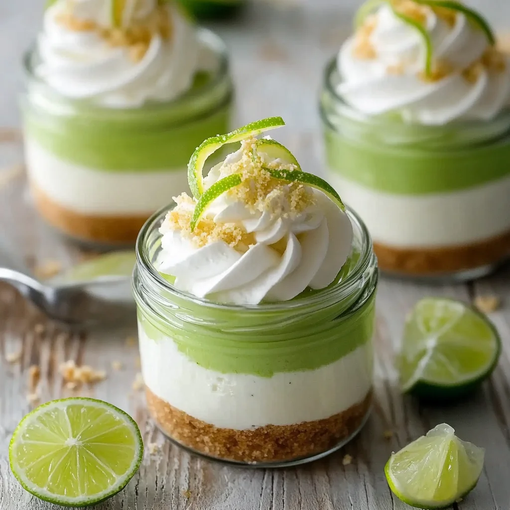 No-bake Key Lime Cheesecake Jars Recipe