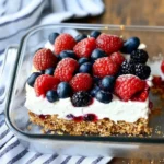 {No Bake} Berry Pretzel Dessert