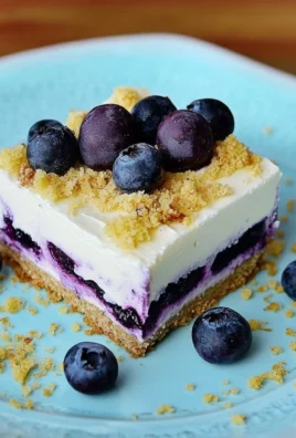 No Bake Lemon Blueberry Dessert