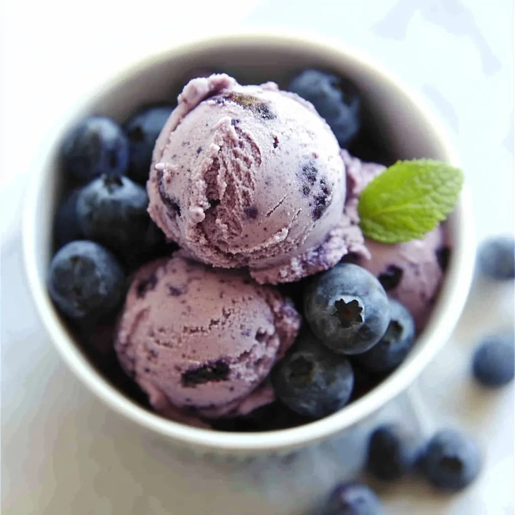 2-Ingredient Blueberry Nice Cream