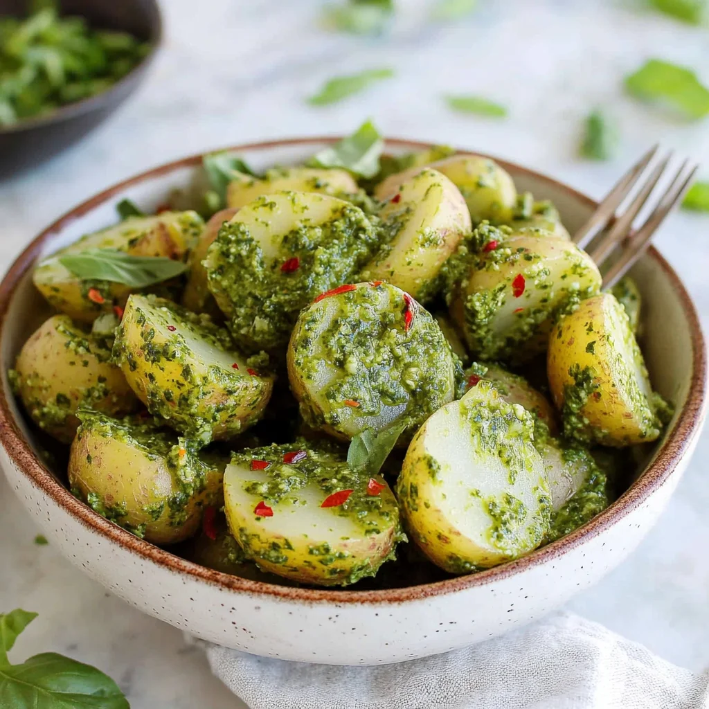 Arugula Pesto Potato Salad