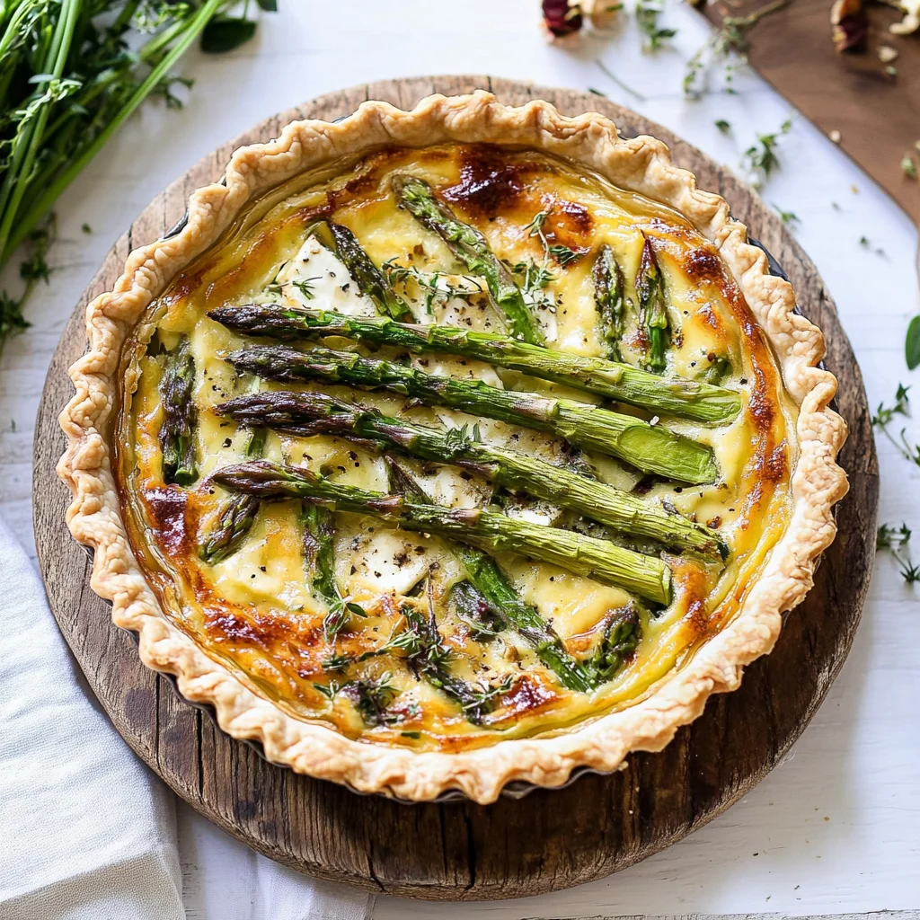 Asparagus and Brie Quiche