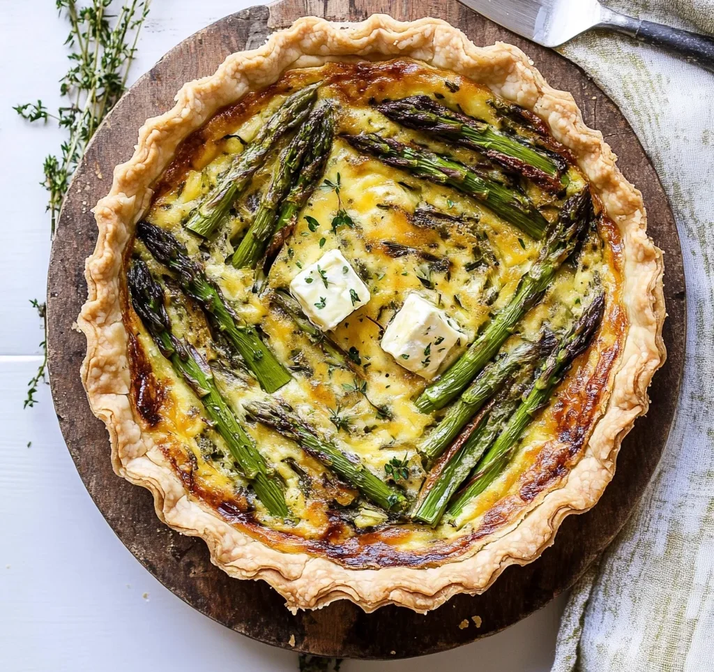 Asparagus and Brie Quiche
