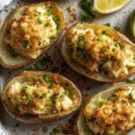 Crab Cake Twice-Baked Potatoes