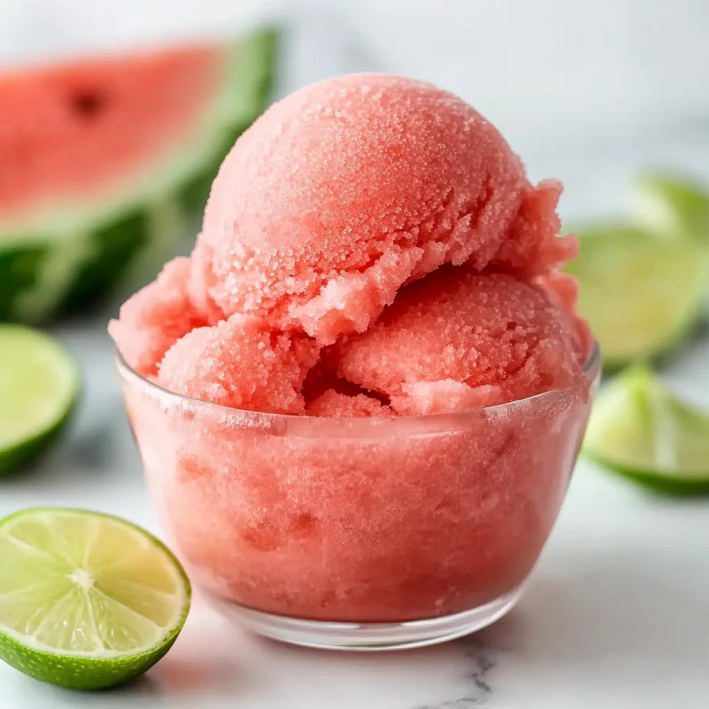 Easy 2-Ingredient Watermelon Sorbet