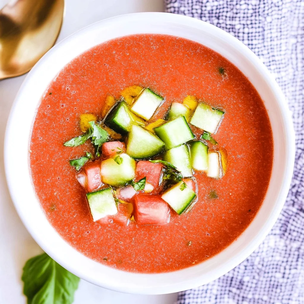 Easy Watermelon Gazpacho Recipe