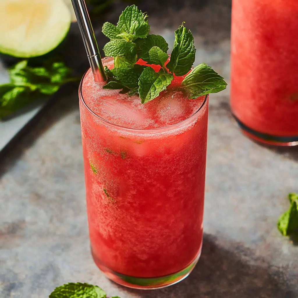 Frozen Watermelon Mojito
