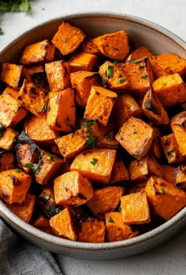 One Pan Roasted Sweet Potatoes