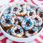 Patriotic Chocolate Covered Pretzels