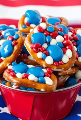 Patriotic Pretzel Bites