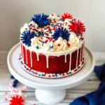 Red Velvet Fireworks Cake