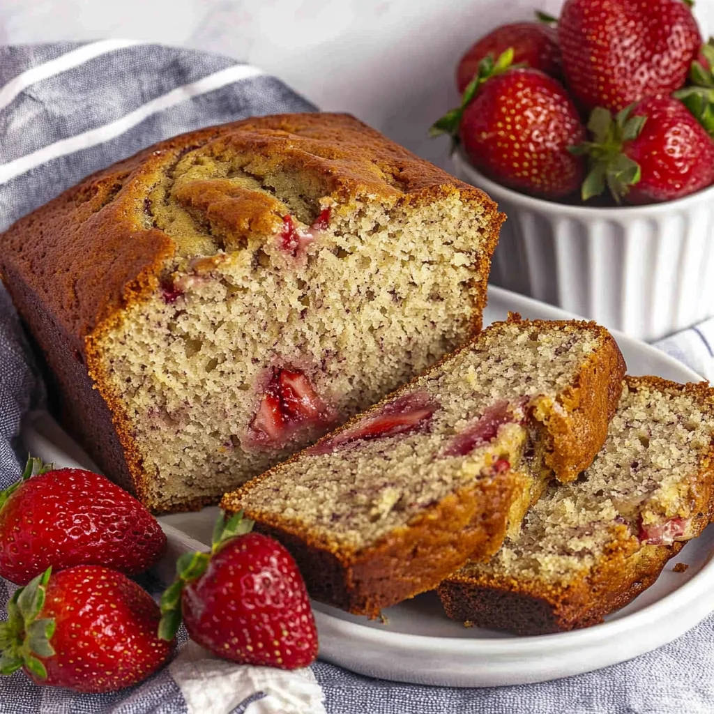 Strawberry Banana Bread