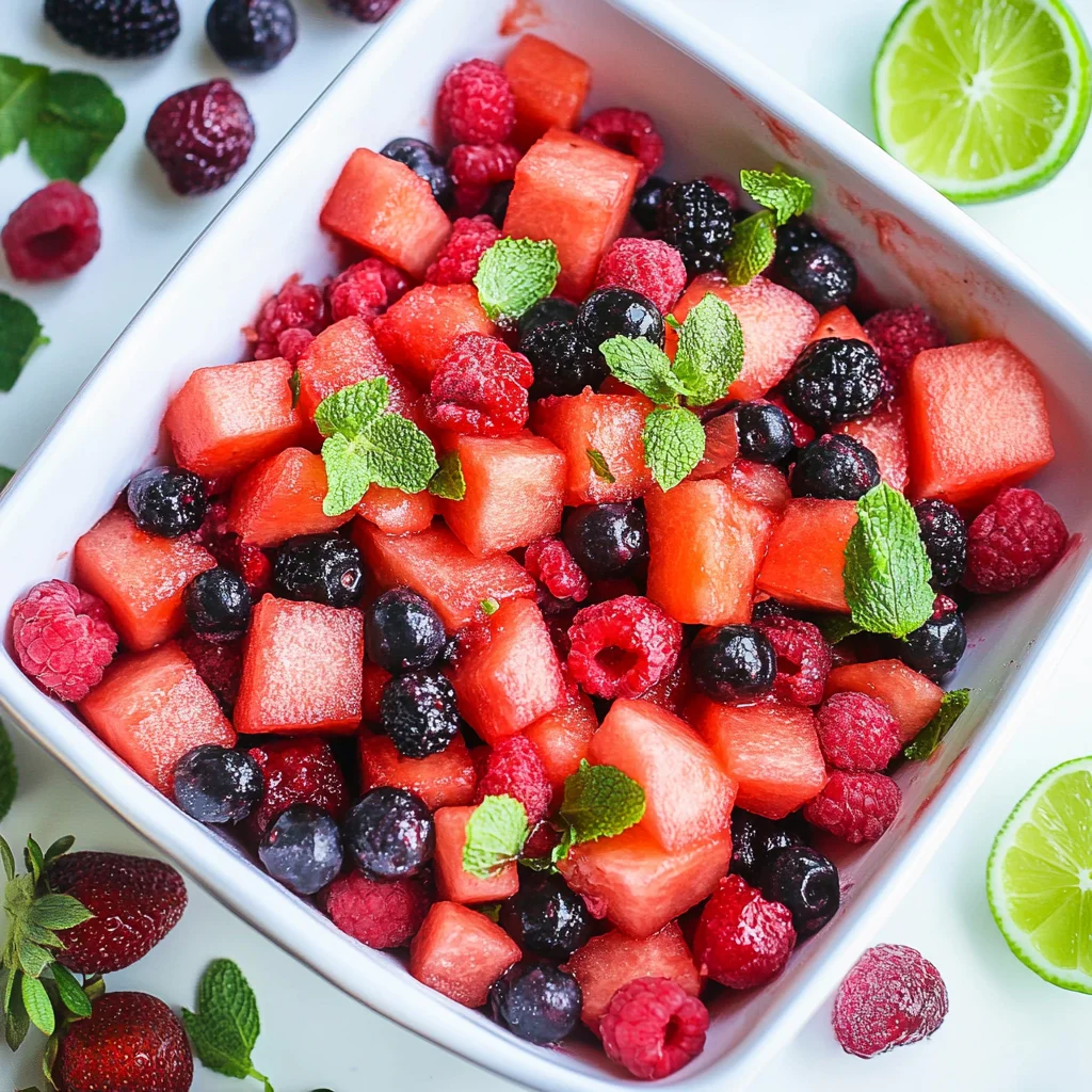 Watermelon Berry Fruit Salad