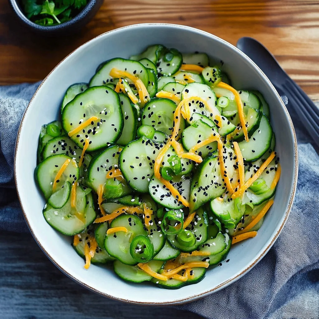 10-Minute Ginger Miso Cucumber Salad