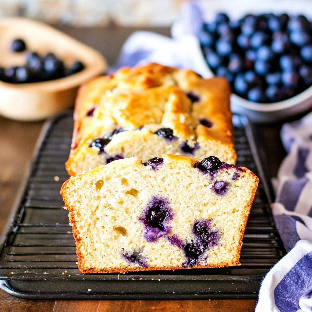 Cream Cheese Blueberry Bread
