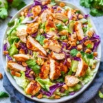 Crunchy Thai Chicken Salad with Peanut Dressing