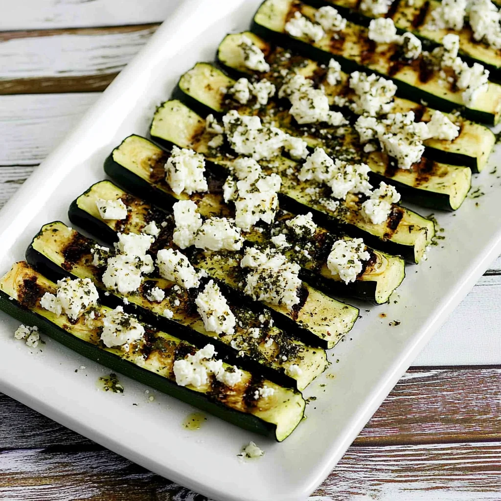Easy Grilled Greek Zucchini