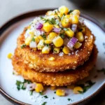 Fried Tomatoes with Corn Salsa