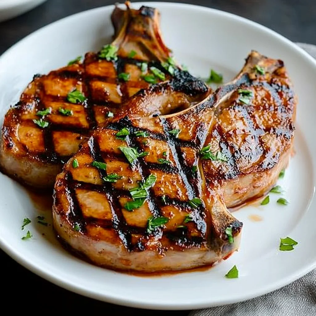 Grilled Pineapple Chili beef Chops Recipe