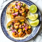Grilled Shrimp Tacos with Peach Salsa