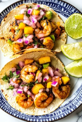 Grilled Shrimp Tacos with Peach Salsa