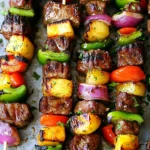 Hawaiian Steak Kabobs