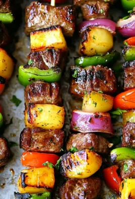 Hawaiian Steak Kabobs