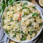 Lemon Basil Parmesan Pasta Salad
