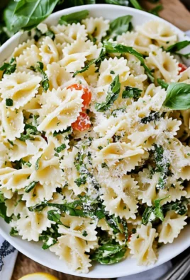 Lemon Basil Parmesan Pasta Salad