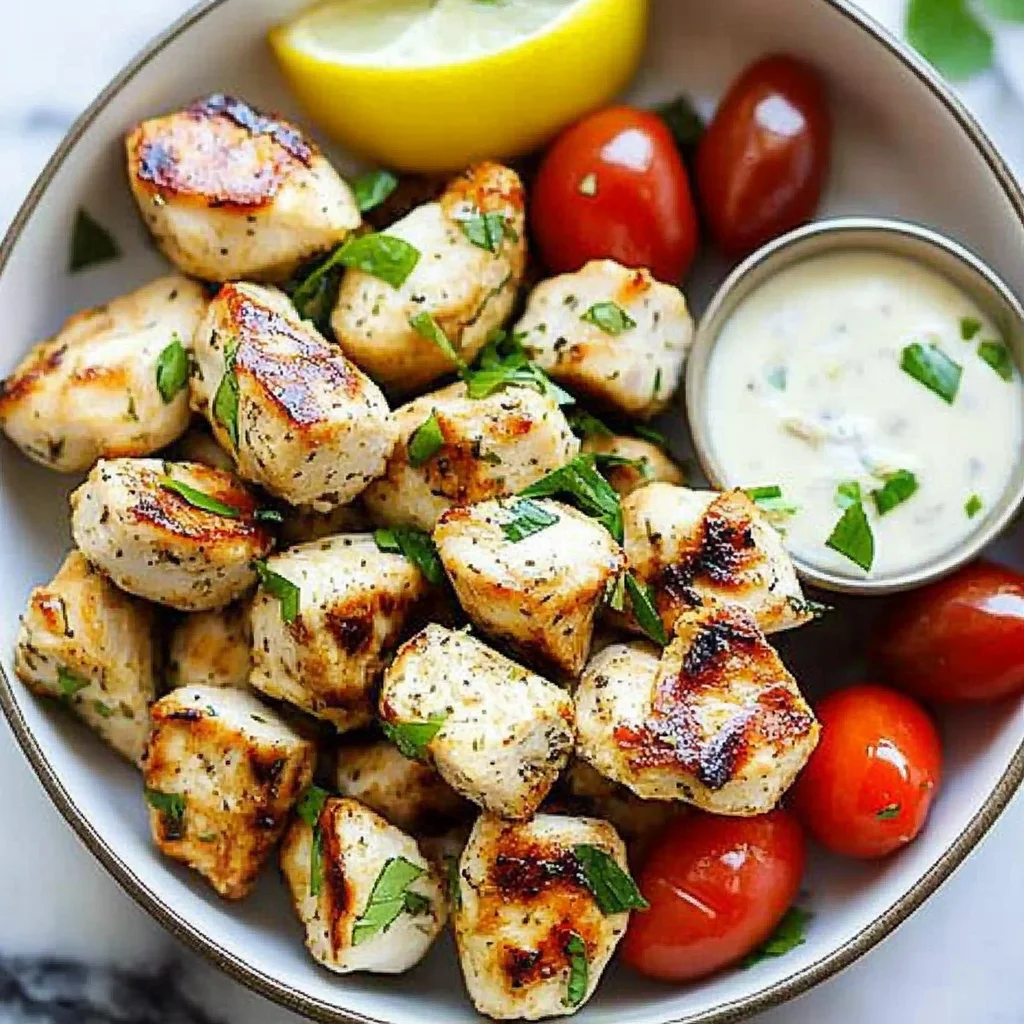 Mediterranean Chicken Bites