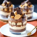 Mini Reese's Chocolate Peanut Butter Cheesecake Trifles