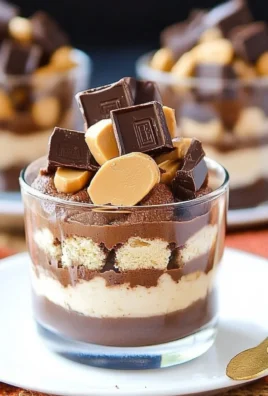 Mini Reese's Chocolate Peanut Butter Cheesecake Trifles
