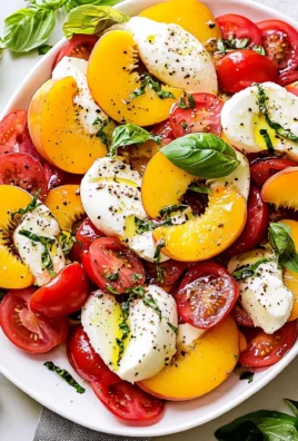 Peach Tomato Caprese Salad