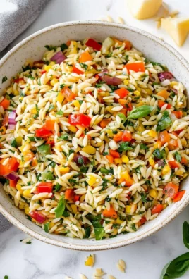Rainbow Orzo Salad