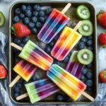 Rainbow Popsicles