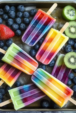 Rainbow Popsicles