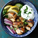 Shawarma-Spiced Grilled Chicken with Garlic Yogurt Sauce