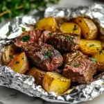 Steak and Potato Foil Packets