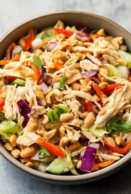 Thai Chicken Salad with Peanut Dressing