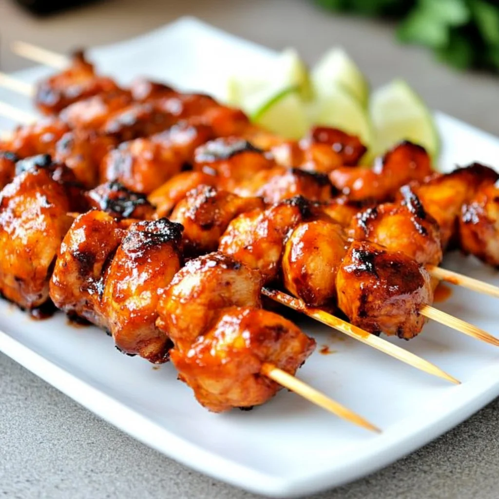 The Best BBQ Chicken Skewers Recipe