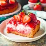 Upside Down Strawberry Cake
