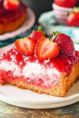 Upside Down Strawberry Cake