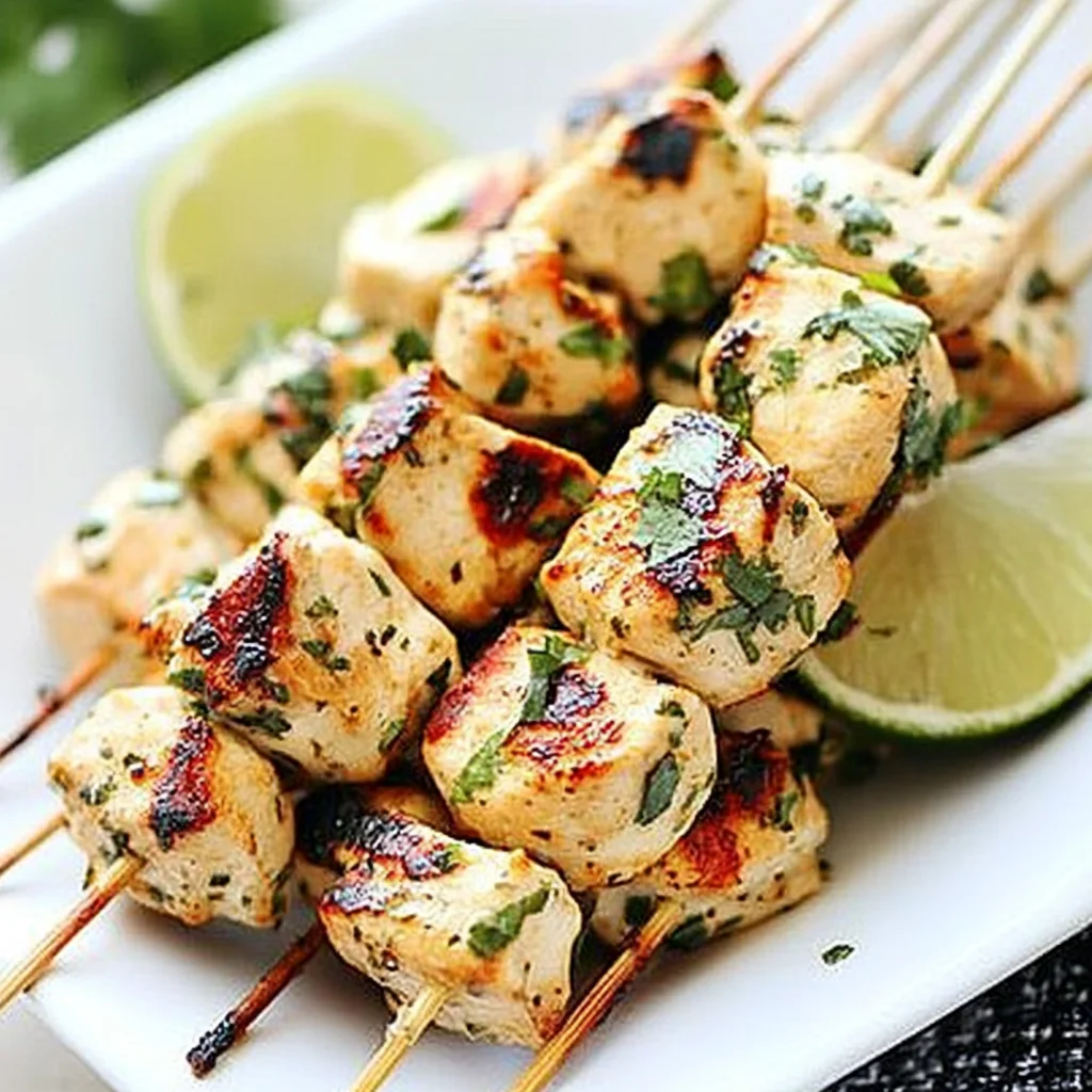 Cilantro Lime Chicken Kebab