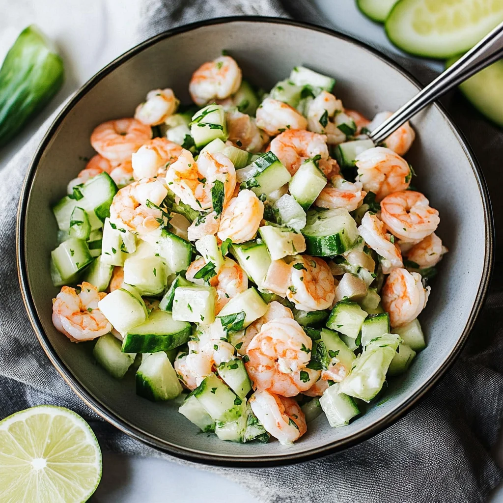 Cucumber Shrimp Salad