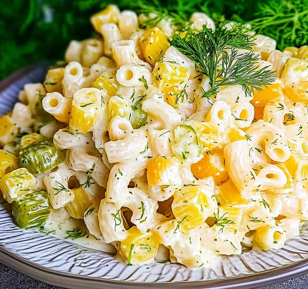 Dill Pickle Pasta Salad