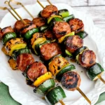 Easy Kabobs with Zucchini and Sausage
