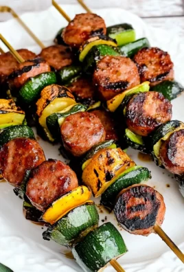 Easy Kabobs with Zucchini and Sausage