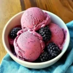 Fresh Blackberry Ice Cream (No Churn)