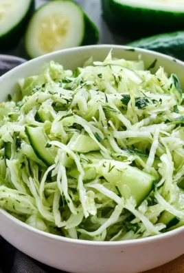 Green Cabbage Cucumber Salad