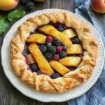 Grilled Berry Peach Pie